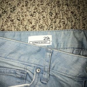 Light blue skinny jeans